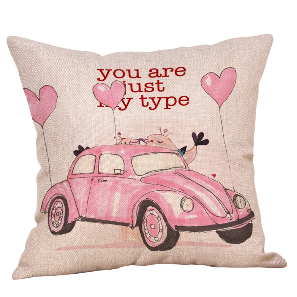 

45*45cm Bedding Pillowcase Cute Cartoon Style Fashion Pillowcase Wedding Valentine's Day Gift Couple Sleeping Pillowcase