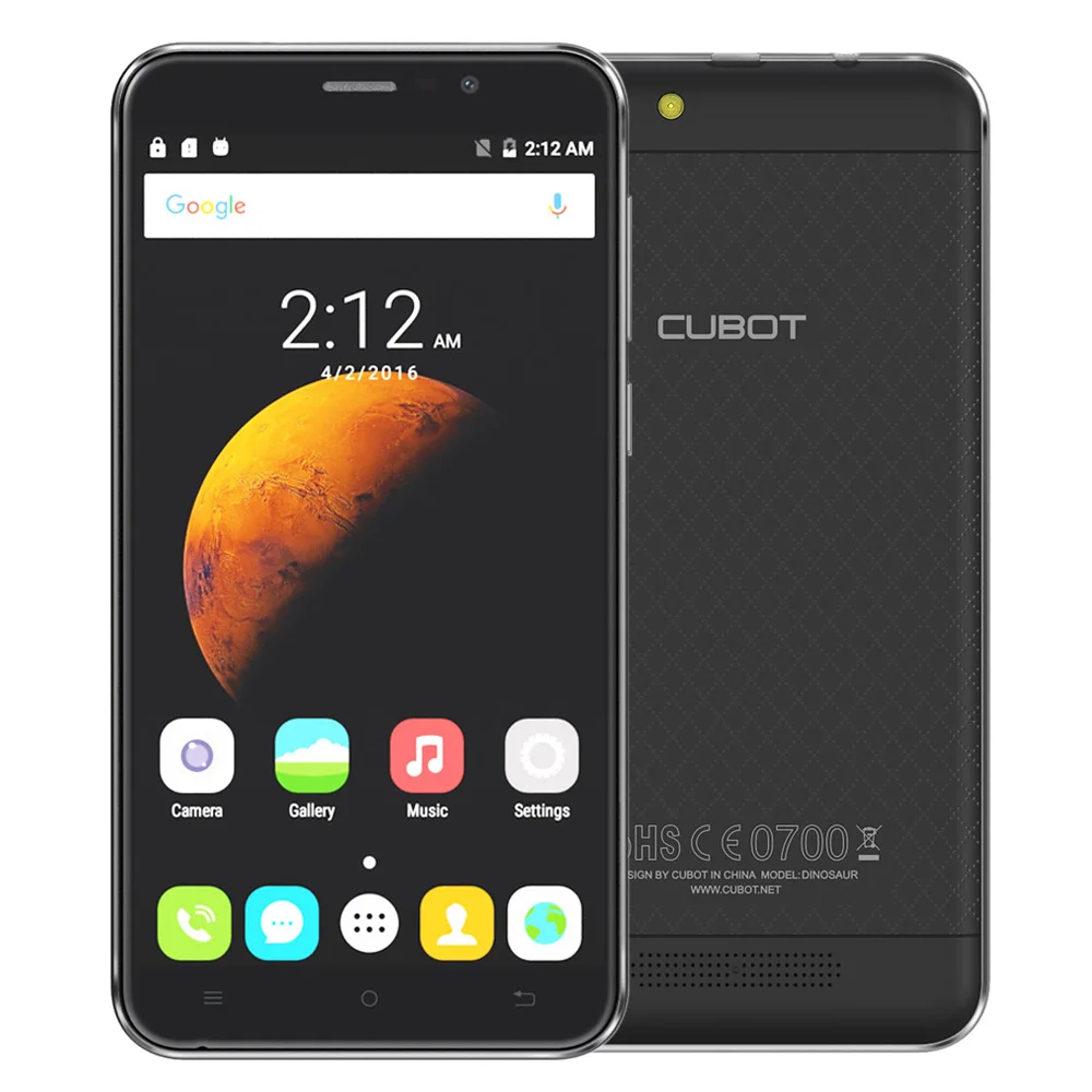 Cubot Динозавров MTK6735A Quad Core Android 6.0 Смартфон 5.5 Дюймов 4150 мАч Сотовый Телефон 3 ГБ RAM 16