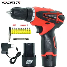 12V charged drill cordless electric screwdriver battery mini Electric drill with lithium battery power tools hand drill motor