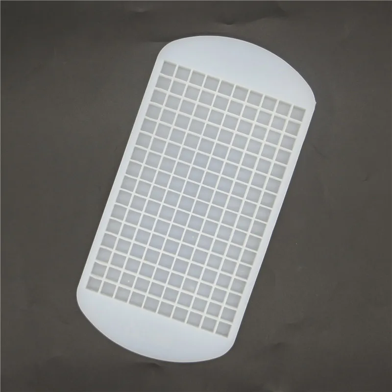 160 сетки Пищевой Силиконовый поднос для льда фруктовый лед производитель кубиков DIY креативная маленькая форма для льда квадратная форма кухонные аксессуары - Цвет: White