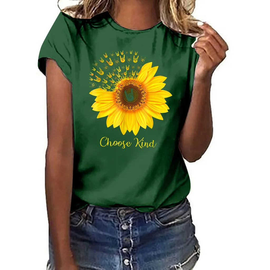 

KLV 2019 Women Plus Size Print Shirt Short Sleeve T Shirt Tops free shipping D4