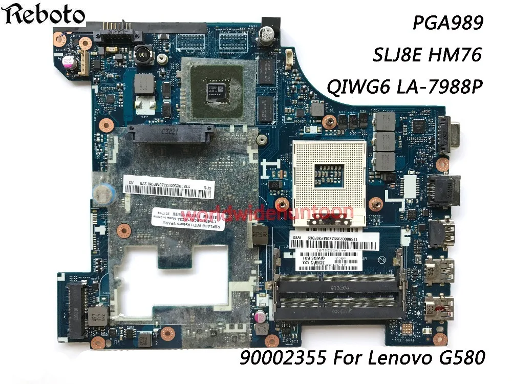 Главное качественная материнская плата для lenovo G580 материнская плата 90002355 QIWG6 LA-7988P SLJ8E HM76 PGA989 DDR3 полностью протестированы