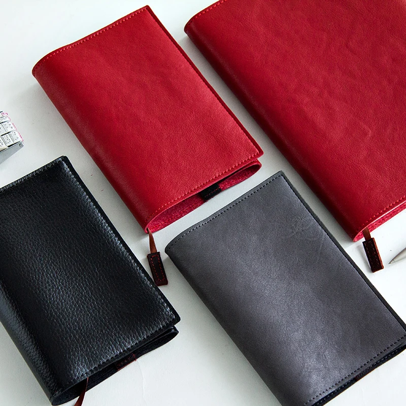 

New Midori Hobo Genuine Leather Soft Notebook Cover Creative Style Vintage A5 A6 Refillable Notebook