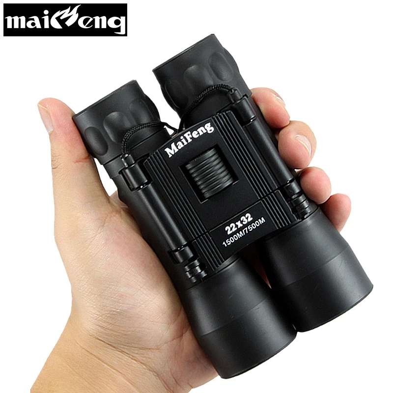 

High Power 22X32 Binoculars HD Central Zoom Telescope Portable Long Range Folding binocular Night Vision for Hunting Camping