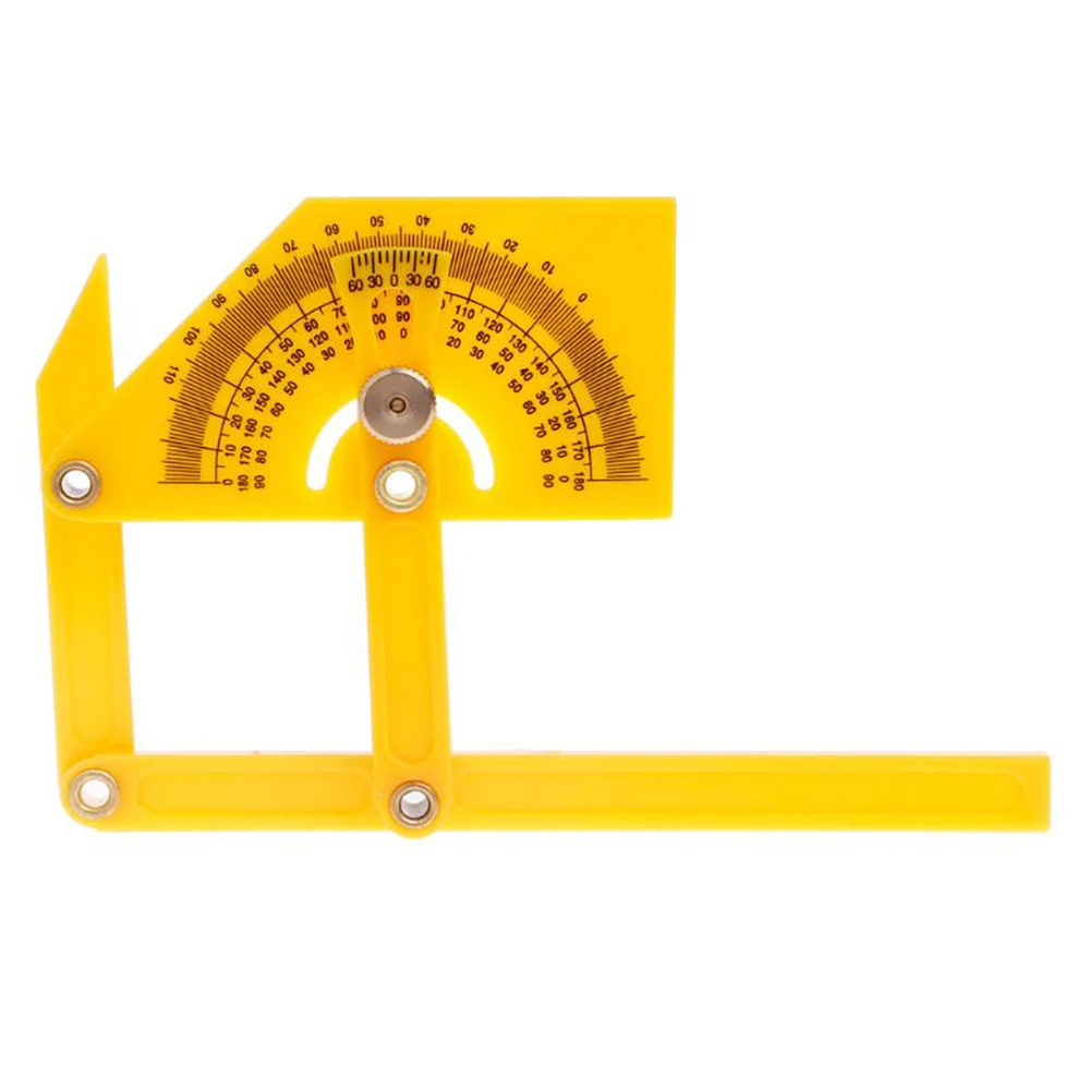 

180 Degree Pointer Protractor Ruler Instruments Folding Measuring Carpenter Tools Gauging Tools Plastic Protractor Angle Ruler