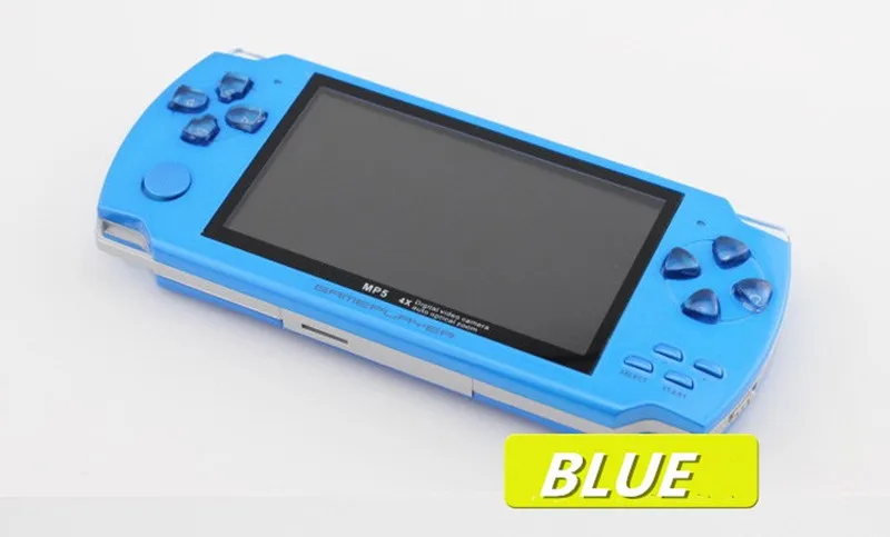 4 Гб Высокое качество MP4 MP5 плеер 4,3 дюймов PMP портативный игровой плеер S3000 Видео FM камера портативная игровая консоль - Цвет: blue