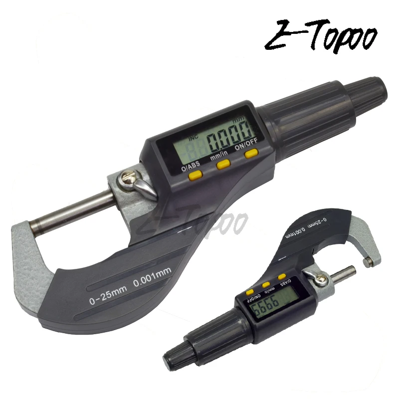 25mm/0.001mm Electronic Digital Micrometer Measuring Tools 0 1" Digital