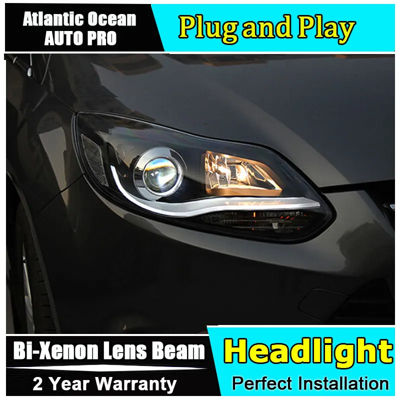

Auto.Pro Car Styling for 2012-2014 Ford Focus LED Headlights New Focus3 DRL Lens Double Beam HID KIT Xenon bi xenon lens