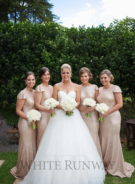 Gold Sequin Wedding Dress