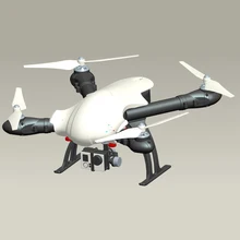 Newest Black/Orange/Wihte RC FPV Drones QAV Quadcopter Frame with 550mm Wheelbase 4-Axles Foldable Aircraft Frame For Xcam 480