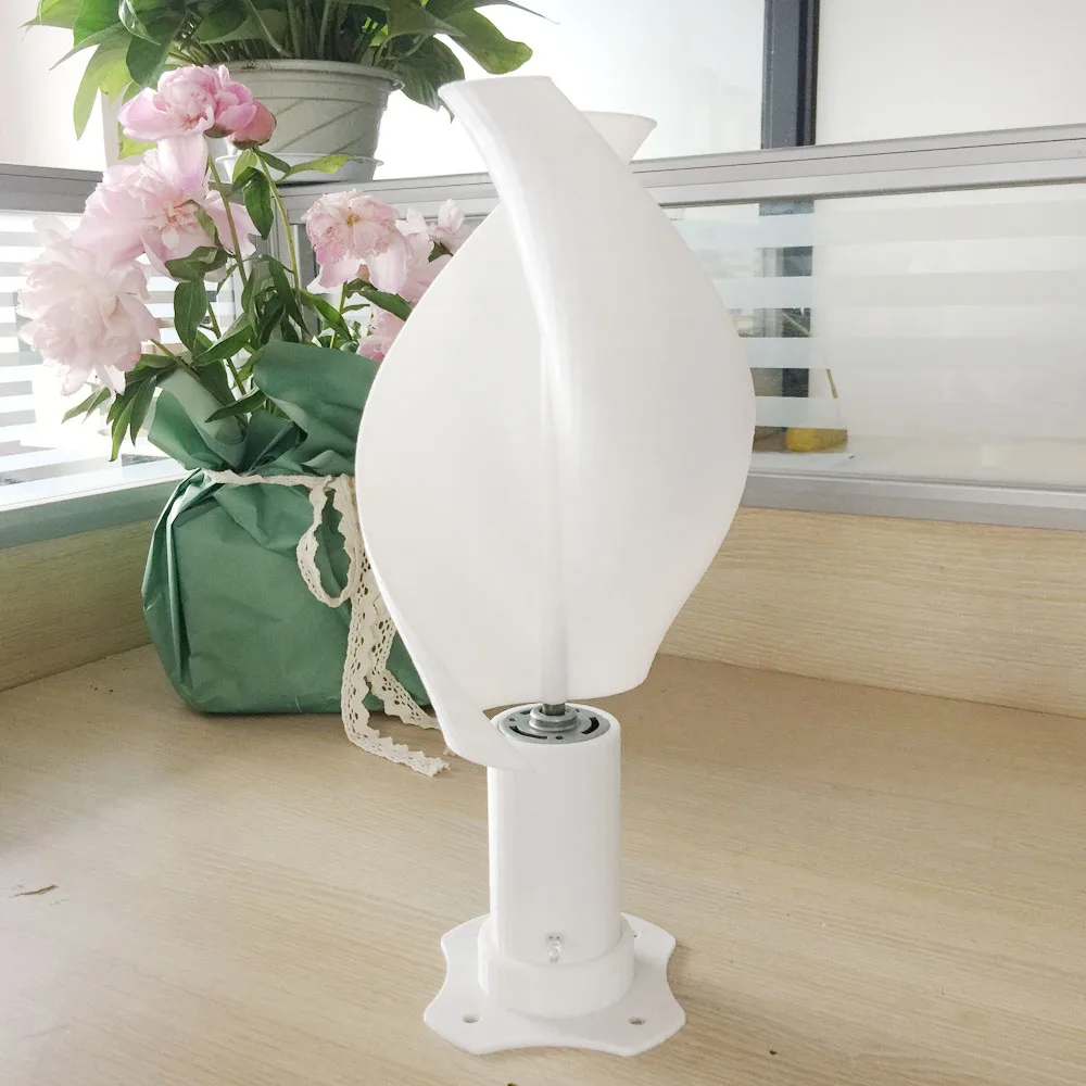 Eólica com Luz Gerador de Vento Classe de Energia Vertical com 2 Começou em 0.05 s para Nova Fltxny Micro Turbina Lâminas m - Led 3 gerador de vento vertical com 2 lâminas