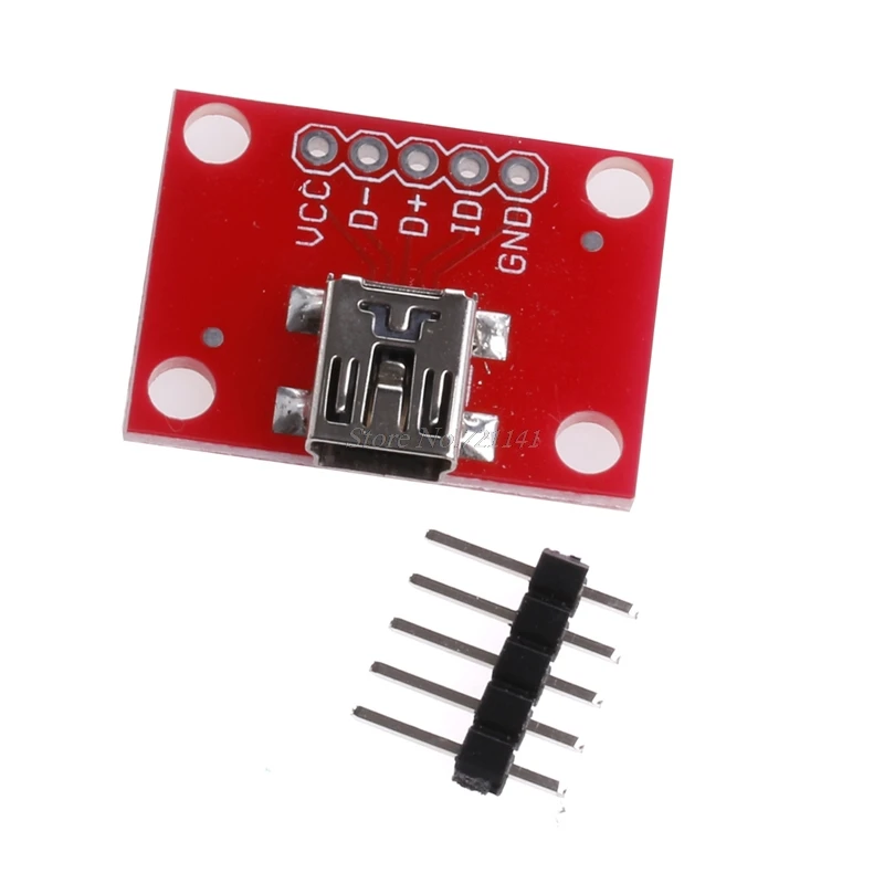 Адаптер Mini USB пластина Breakout Board для USB Mini-B расширение