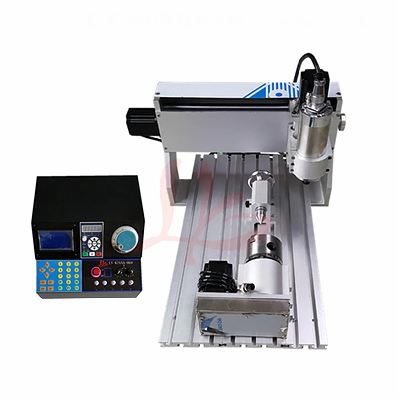 

Updated version mini cnc 3020VH 800W spindle 4axis pcb engraving machine with cutter collet clamp vise