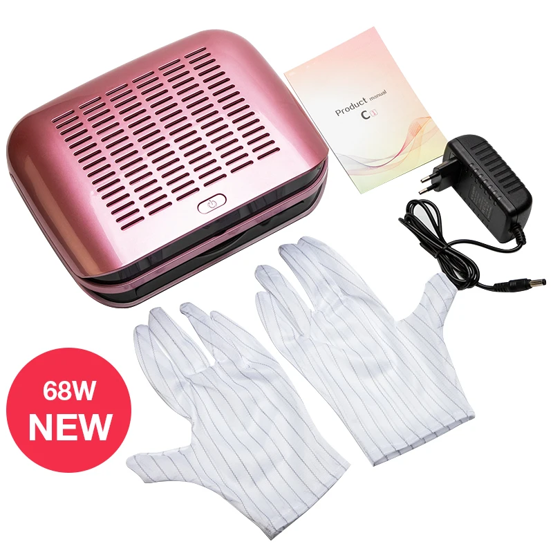 

DCOVOR Art Salon Suction Dust Collector Machine Vacuum Cleaner 68W Strong New Nail Dust Collect Machine For Manicure nail tools