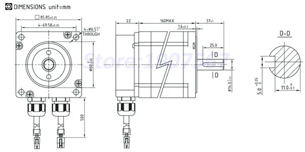 Горячие Lichuan замкнутого цикла шаговый двигатель LCDA86H+ LC86H2160 hybird серво замкнутой цепи 2 фазы шаговый двигатель 6A nema34 86 мм 12Nm