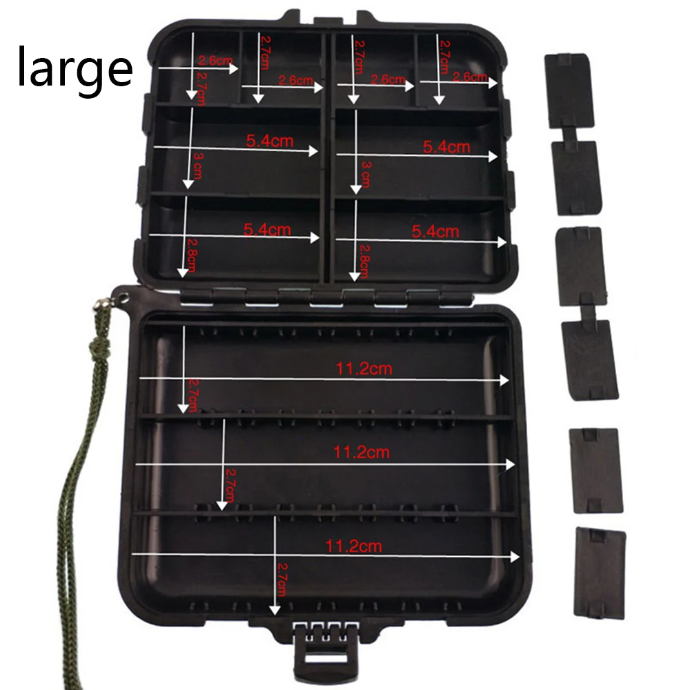 Коробка для рыболовных снастей Водонепроницаемая двухсторонняя приманка для блесна коробки для хранения карпа Аксессуары для рыбалки много отделений