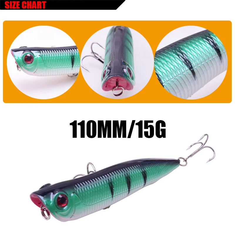 Плавающая приманка TopWater для рыбалки 1 шт. карандаш 11 см 15 г искусственная