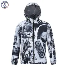 2017 Mr.1991INC Men’s Jacket Print Motorcycle Thin Style Waterproof Hoody Hooded Jacket With Cap Autumn Spring Outerwear
