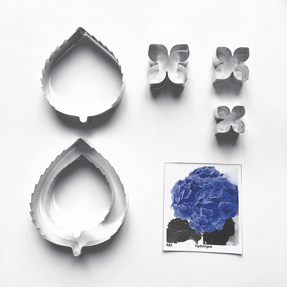 

Hydrangea full set of cutting tools, clay, sugar flower mold, square denier sugar wire cutting, cake decoration