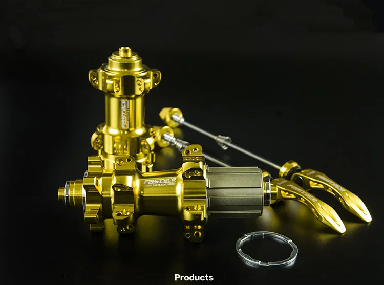 Тайвань FASTACE DH807 втулки MTB 28 отверстие дисковый тормоз ступица Al 7075 CNC велосипедная ступица MTB для SHIMANO XT M8000 Аксессуары для велосипеда - Цвет: Цвет: желтый