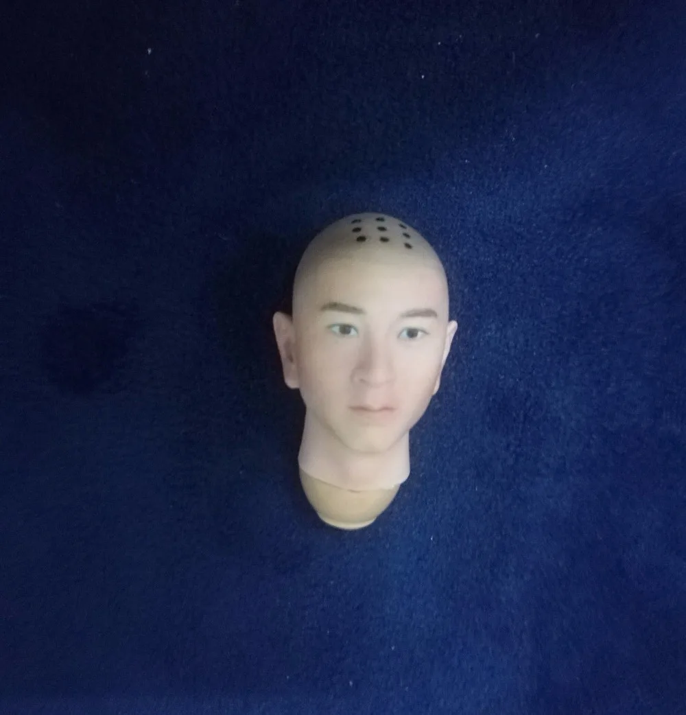 1/6 мужской головы Sculpt Путешествие на Запад монах Тан Глава Резные ПВХ человек, голова для 1:6 фигурку тела