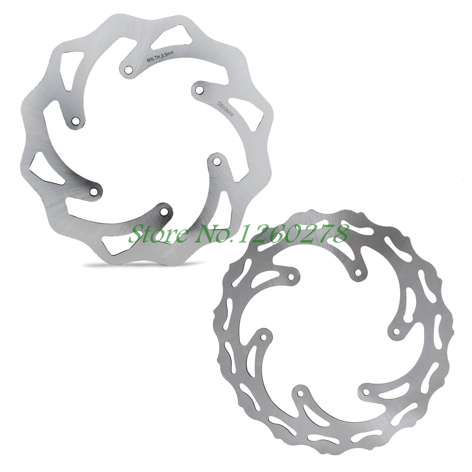 

Motorcycle 260/220mm Front Rear Brake Discs Rotors For Husqvarna FC FX TC FE TE 125 250 300 350 450 501 2013 2014-2017 2018