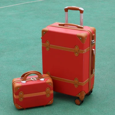 Набор чемоданов тележка для багажа на колесах сумка для путешествий ретро чемодан Спиннер колеса женские деловые сумки для багажа - Цвет: set