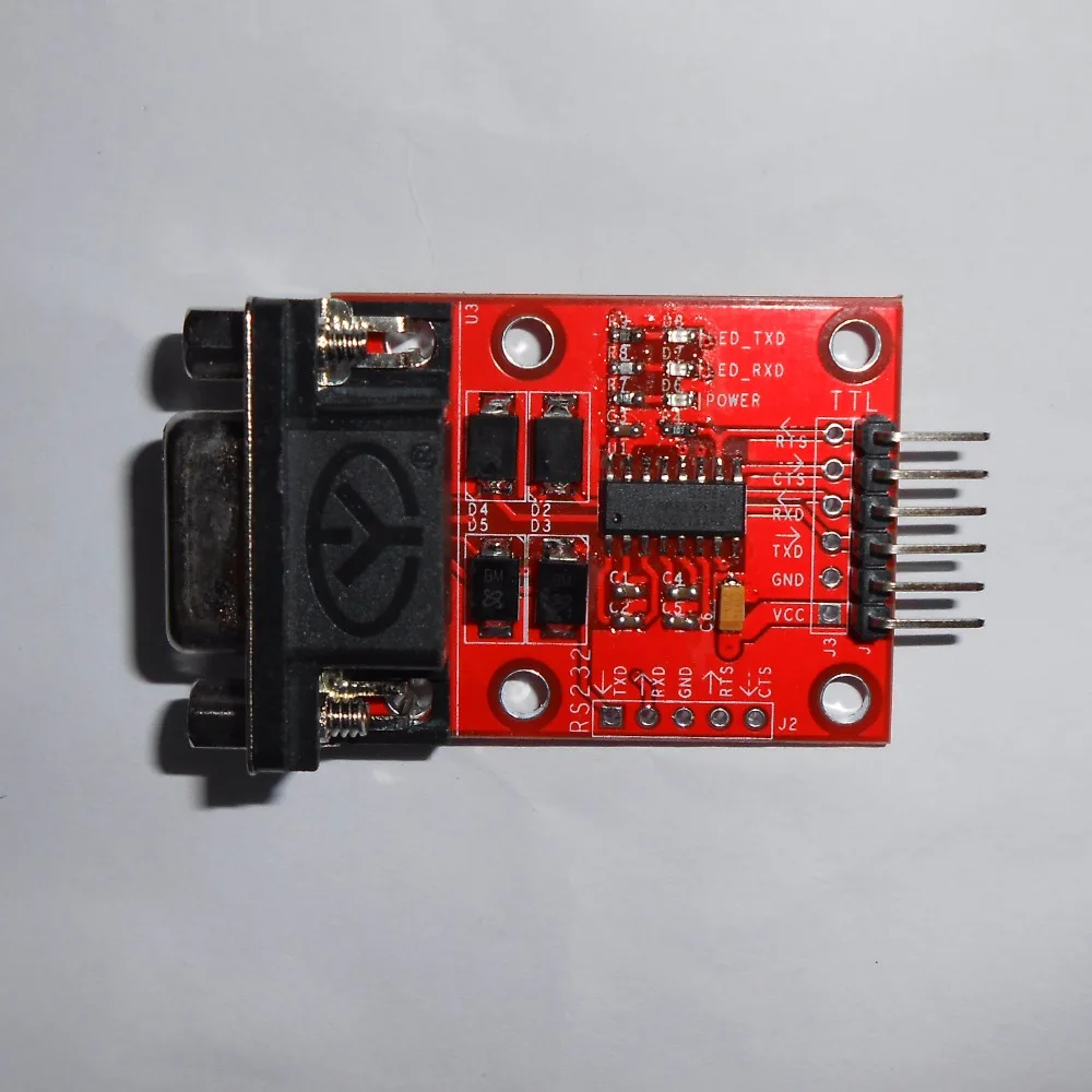 

RS232 to TTL serial port module MCU download brush board SP3232 chip overvoltage protection