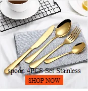 coffee spoon Colorful Spoon Long Handle Flatware Coffee Drinking Tools Kitchen stainless steel fork chopsticks drop shipping