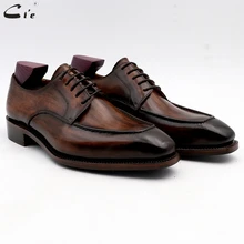 cie men dress shoes leather patina brown men office shoe genuine calf leather outsole men suits formal leather handmade No.7 cie men dress shoes leather patina brown men office shoe genuine calf leather outsole men suits formal leather handmade No.7