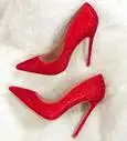 Реальное изображение aoranjimm Лидер продаж красный со стразами с острым носком женские Женские туфли на высоком каблуке туфли-лодочки свадебные туфли - Цвет: 8cm heel height