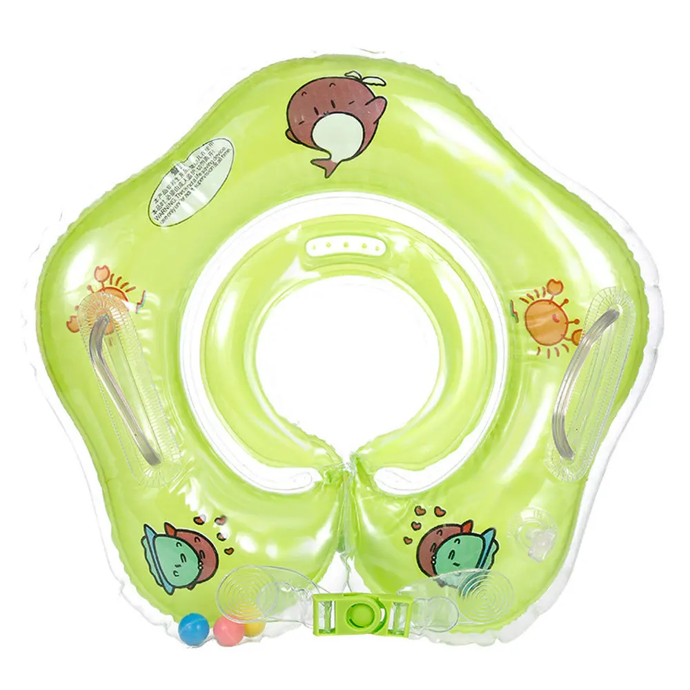 Детские аксессуары для плавания, кольцо для шеи, безопасная трубка для младенцев, круг для купания, надувной плавательный круг - Цвет: Красный