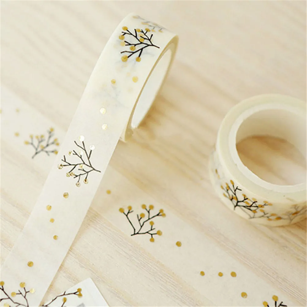 Gold Wishing Tree Diy Washi Decorative Sticky Paper Masking Tape Self