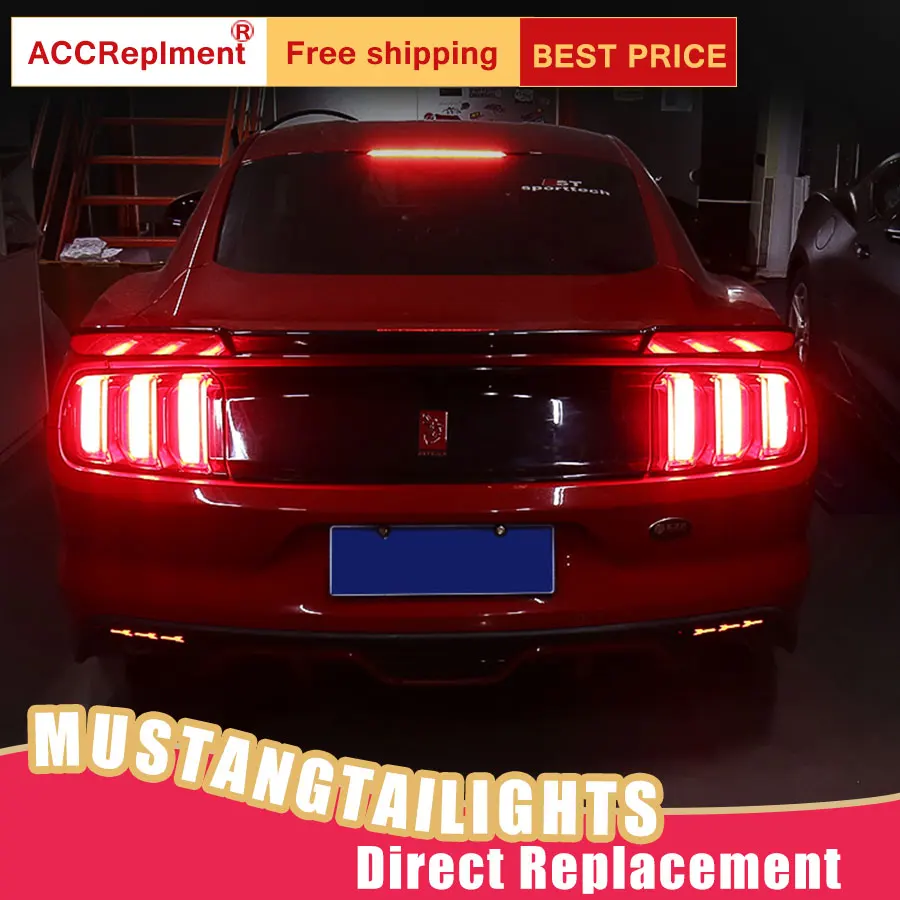 Новый светодиодный фонарь светильник s в сборе для Ford Mustang 2015 2019 задний стоп