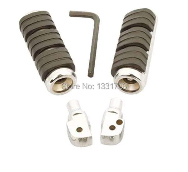 

Chrome Wing Foot Pegs Rests For 1999-2006 yamaha V STAR 1100 (rear)