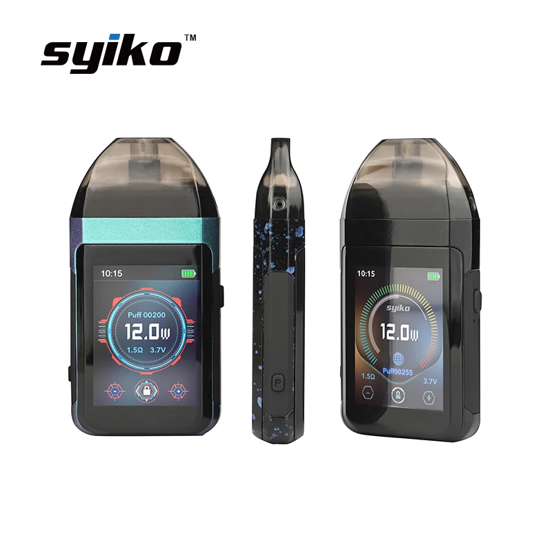 2019 Syiko SE Pod электронная сигарета комплект для стартера 2 мл электронных сигарет 2,0 дюймов сенсорный экран мл 1.5ohm Pod картридж