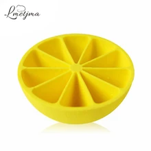 LMETJMA 10-сотовый лимонной формы ледяной кубик для заморозки плесень многоразовые "сделай сам" Мороженое Поп формы бар для напитков на вечеринку пресс-форма для заморозки льда PY0082