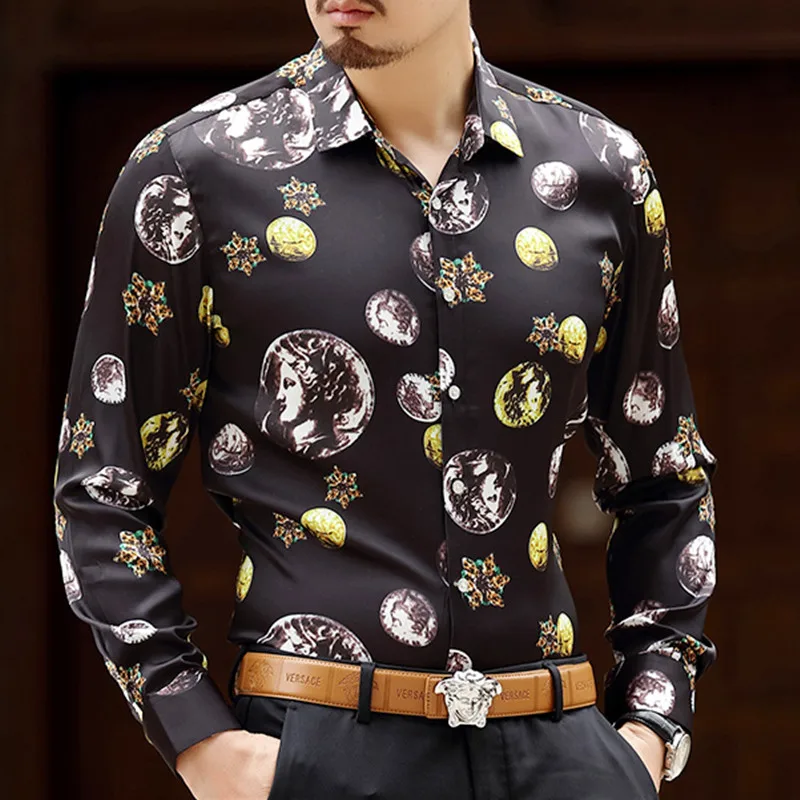 chemise style versace