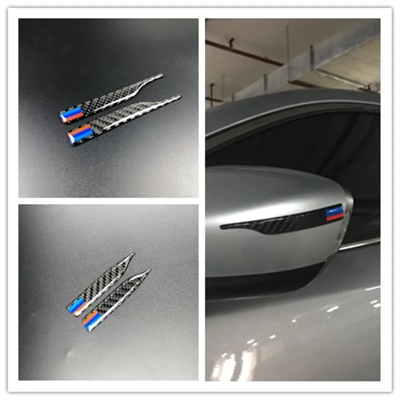 Наклейка на зеркало заднего вида из углеродного волокна наклейка для bmw e90 e60 f30 f10