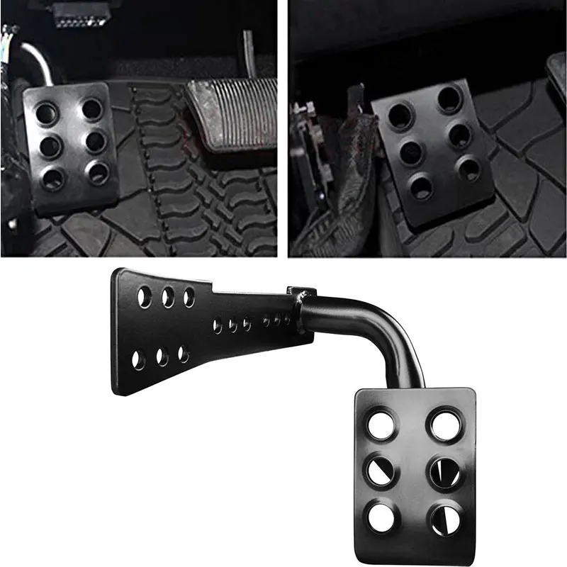 Металлическая мертвая педаль левая БОКОВАЯ подставка для ног панель Jeep Wrangler JK JKU