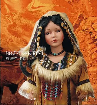 native american porcelain collectible dolls
