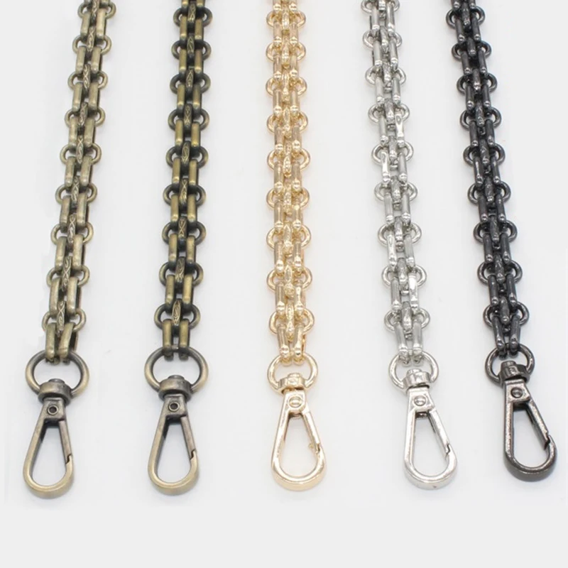 120cm ( DIY 50cm-140cm) Gold, Silver, Gun Black, Bronze 12mm Bag Metal Replacement Purse Chain Shoulder Strap for Handbag Handle цена 120cm ( DIY 50cm-140cm) Gold, Silver, Gun Black, Bronze 12mm Bag Metal Replacement Purse Chain Shoulder Strap for Handbag Handle цены онлайн