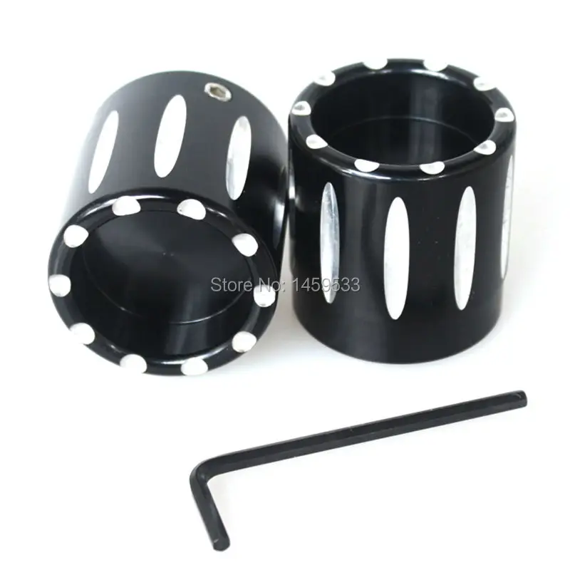 Motorcycle Billet Aluminum Front Axle Nut Caps Cover Cap fits For Harley Davidson Choppers Suzuki Kawasaki Yamaha | Автомобили и