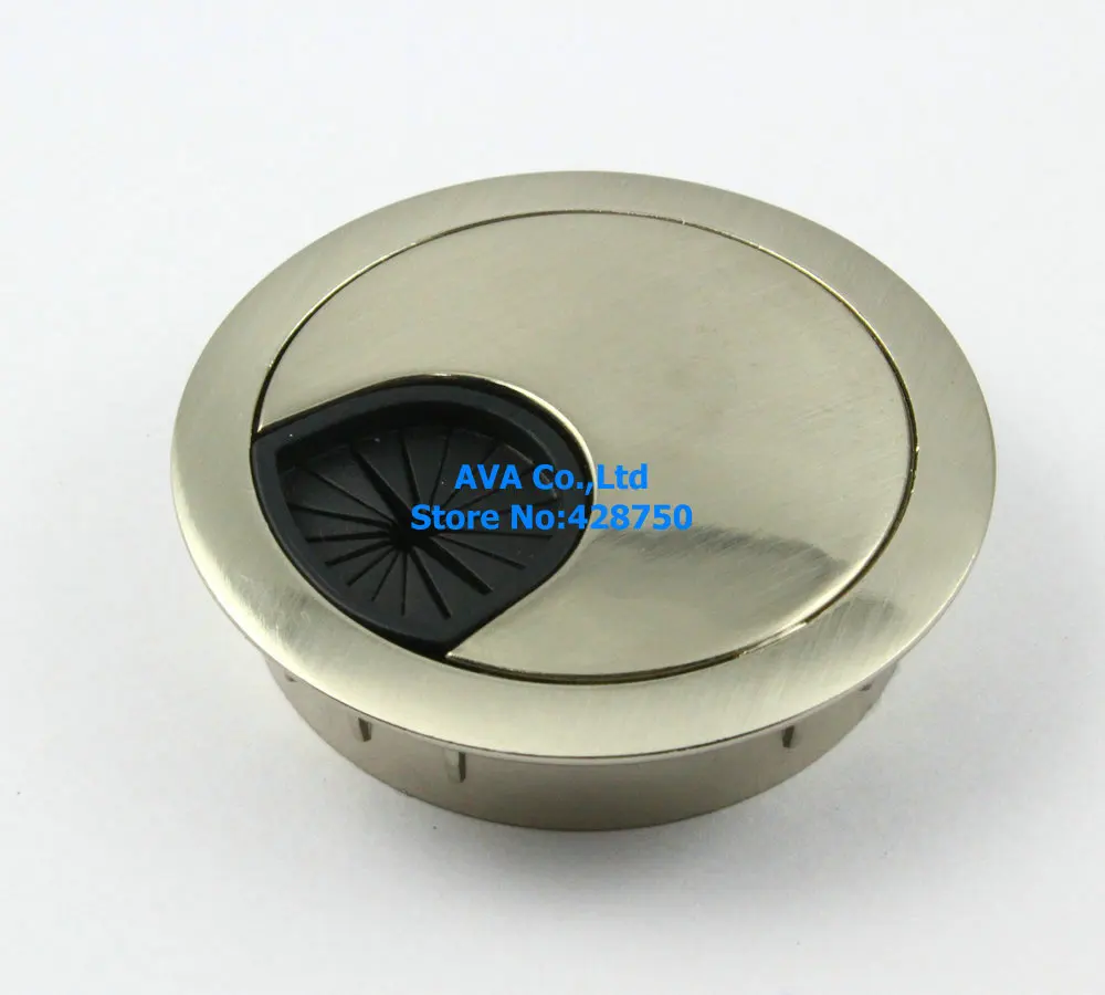 5 Pieces Metal Computer Desk Table Cable Grommet Hole Cover Wire