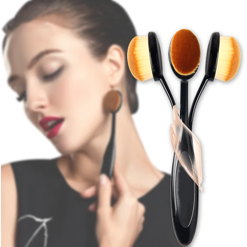 Women Makeup Brush Toothbrush Shape Multi-function Foundation Cream Powder Wet Dry Use Soft Bristle Beauty Tool Make up Brush