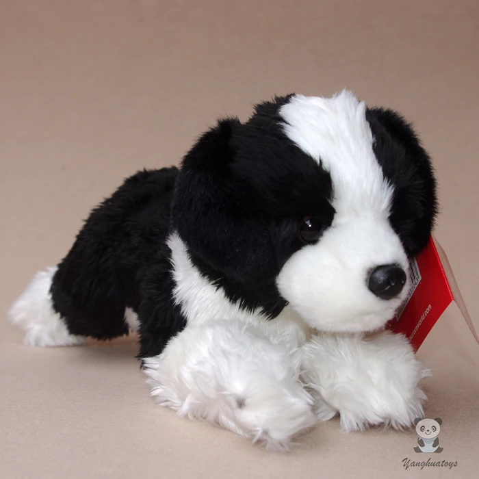 Border Collie Boneka Anak Mainan Mewah Hadiah Berbohong Anjing