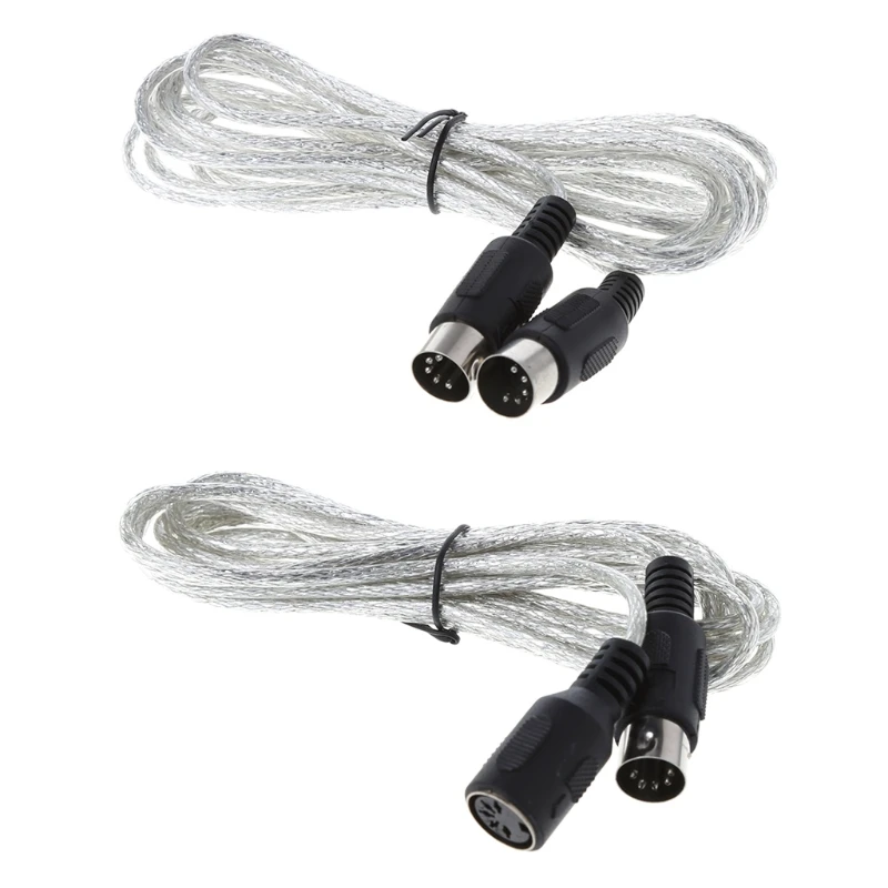 MIDI Extension XLR Cable Keyboard 5 Pin Core Electric Guitar Cannon