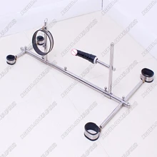 NEW Stainless steel slave bdsm bondage rack collar handcuffs legcuffs Silicone dildo erotic toys adult games sex toys for women