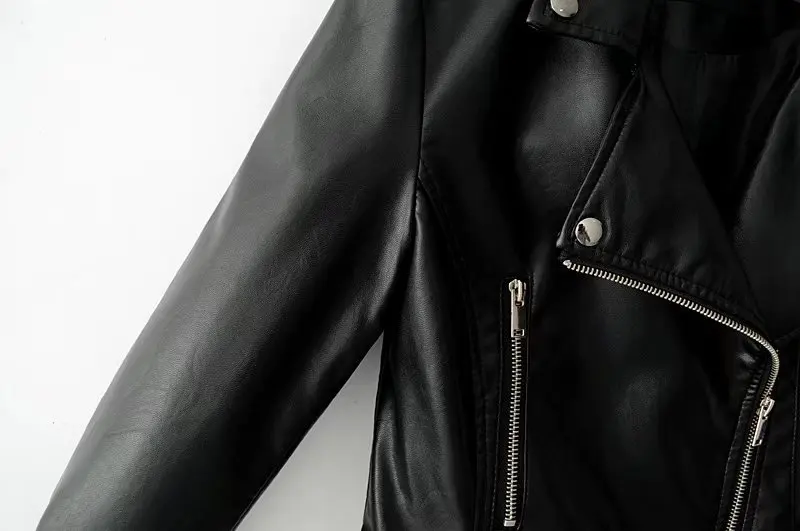 2018 Et white Black Shor En Europe Cuir Manteau États Badge Automne Nouveau Revers red Femmes Locomotive Les pink Veste Style unis Dames r1rUI