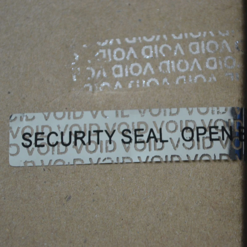 SECURITY SEAL OPEN BOX only for one time use Silver color 10mmx50mm  Holographic sticker for Packaging leave VOID after removed|Assorted  Stickers| - AliExpress